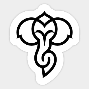 Indian god ganesha Sticker